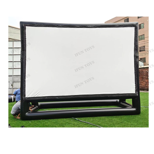 Giant Moveable Inflatable Outdoor TV Screen / Inflatable Projector Screen Movie Screen for Backyard Event