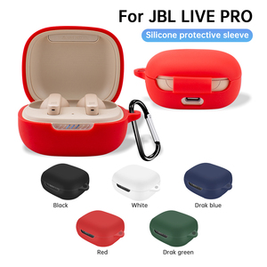 Funda protectora de silicona de venta de fábrica para <span class=keywords><strong>JBL</strong></span> <span class=keywords><strong>Live</strong></span> <span class=keywords><strong>Pro</strong></span> + TWS con funda para auriculares con gancho - Product Image 2