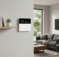 Termostato Inteligente WiFi de Pared con Pantalla LED Digital, Ahorro de Energía, Calefacción y Refrigeración para Hogar, Hotel y Oficina