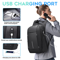 Mochila Antirrobo para Portátil de 15 Pulgadas con Logotipo Personalizado para Hombre, Adecuada para Viajes de Negocios, Multifuncional y Moderna