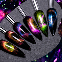 MEET ACROSS 7ml Semi Permanent Soak Off UV LED Vernis Chat Magnétique Eye Gel Vernis À Ongles Étincelant Arc-En-Ciel Couleur Gel Vernis À Ongles