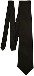 Cravate noire formelle pour homme de 8 cm, cravate à nouer pour costume - Product Image 2