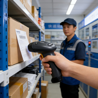 Scanner di Codici a Barre 2D Industriale Zebra LS2208 (SR) |   Scanner ad Alta Velocità 200 Scansioni/Sec per Checkout in Negozi e Logistica
