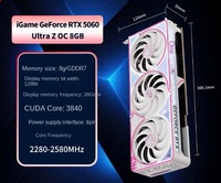 1GAME 5060 Ultra Z 0C 12G New Desktop PCIe 5.0 GPU Cooling Fan Graphics Card 4nm 2280MHz Core Clock 7000MHz Memory Clock GDDR7