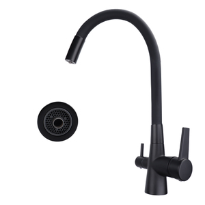 Topway Chất Lượng Cao Bền Duy Nhất Xử Lý 304 Thép Không Gỉ Kéo Xuống Phun Sàn Gắn Nhà Bếp Vòi Nước Lọc - Product Image 2