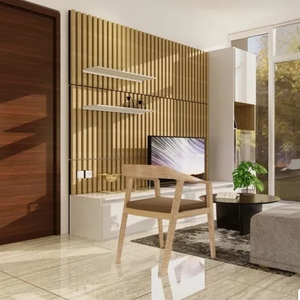 Panneaux acoustiques en bois MDF DIY <span class=keywords><strong>anti</strong></span>-bruit, diffuseurs, pour murs et plafonds, avec placage bois, prix entrepôt - Product Image 5