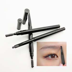 Crayon à sourcils microblading 2-en-1 imperméable de haute qualité, brun moyen, végétalien, double embout, marque privée, à base de minéraux - Product Image 2