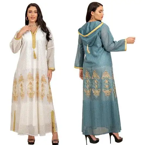 Ecowalson Ramadan Kaftan Dubai Abaya Kalkoen Moslim Vrouwen Hijab Jurk Islam Caftan Marocain Jurken Vestidos Eid Mubarak Gewaad