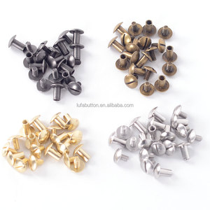 Manufacturer Chicago Screw Concho Screws Soild Posts Cambered Head Western <strong>Rivets</strong> for <strong>Leather</strong> Craft Belt Waller Holsters - Product Image 6