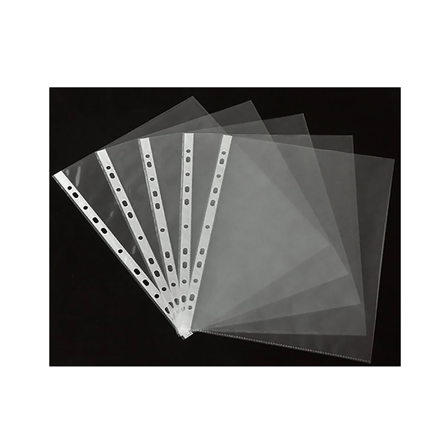 Plastic PP Bag 30 11 3 Hole Open Punch Pocket Folder A4 A5 B5 Paper Poly Waterproof Playard Clear Sheet Protector