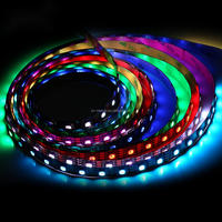 Bande lumineuse LED numérique adressable WS2815, 1 LED par segment, DC12V, intelligente, RGB, pixel IC intégré, 5050 Rgb