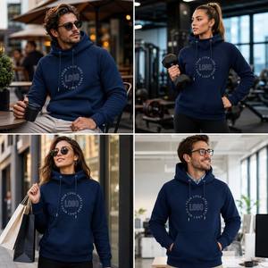 <span class=keywords><strong>Sudadera</strong></span> Clásica ESSENTIALS para <span class=keywords><strong>Hombre</strong></span>, Estilo Hip Hop, con Logotipo Personalizado, Cuello Alto Rojo, Fabricante - Product Image 6