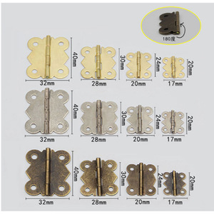 Bisagra de mariposa de 20 mm x 24 mm, estilo chino, para muebles, montaje en superficie, bisagra duradera para puerta de armario - Product Image 3