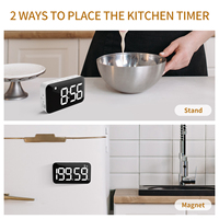Gadgets de cuisine, produits populaires 2024, minuteur tactile pour enfants, rappel de minuterie, contrôle vocal, fonction écran lumineux, minuteur de cuisson