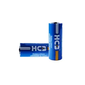 HCB Non Rechargeable Lisocl2 Er18505 3.6v Er 18505 Flat A Size Primary Cell And Batteries Smart Meter Batterie Lithium 4000mAh