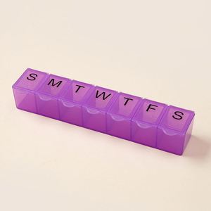 Organisateur de pilules hebdomadaire avec logo personnalisé, grande boîte à pilules pour 7 jours, portable pour les voyages, contenants pour les vitamines, les compléments et les médicaments - Product Image 6