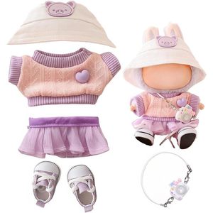 Stylish Kawaii trang phục thiết lập cho 15cm 17cm cho búp bê 5-mảnh phụ kiện Plush Stuff mặc phụ kiện thời trang lứa tuổi 5 + - Product Image 3