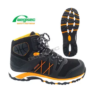AEGISEC KPU + 超细纤维复合鞋头安全鞋靴防滑碎石鞋底工作靴