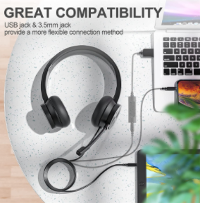 Tai nghe thoải mái Linx với micrô đa hướng ổn định chất lượng cao 20 Hz-2kHz - Product Image 6