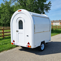Camion de cuisine mobile personnalisé à vendre, chariot alimentaire commercial pour la vente de glaces, crêpes, gaufres, pizzas, hot-dogs et café