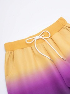 2pcs set letter-print gradient short-sleeved <b>T</b>-<b>shirt</b> and shorts suitable for comfortable summer wear Customization available.F10 - Product Image 5