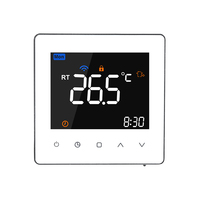 Termostat Pintar Modern Modbus untuk Pemanas Ruangan-16A Layar Sentuh LCD dengan Fungsi Terprogram 230V Bahan PC+ABS