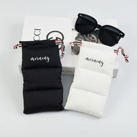 Logo personnalisé d'usine sacs de lunettes de soleil en duvet synthétique personnalisés étanches pochette à lunettes à cordon étuis à lunettes souples sac de téléphone