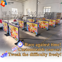 Easy Move 飞行箱式电动迷宫电线游戏，带 30 秒、50 秒、60 秒、90 秒倒计时计时器，用于品牌激活活动
