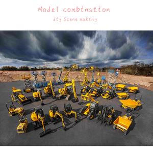 Sanjoyo Modelo a Escala 1/50 de Vehículo de Ingeniería de Metal y Plástico, Juguetes de Construcción para Niños SJY-1712, Camión Volquete Articulado de Simulación Fundido a Presión - Product Image 6