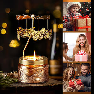 Juego de Caja de Regalo con Portavelas Giratorio de Aromaterapia Hecho a Mano 2026, Velas Aromáticas de Soya para Decoración Navideña del Hogar - Product Image 6