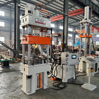 Prensa Hidráulica Industrial de Três Vigas e Quatro Colunas 50T Totalmente Automática para Compactação e Conformação de Pó Metálico e Cerâmico