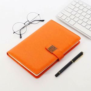 Cuaderno de composición personalizado A5 de tapa dura con 100 hojas, diario de negocios de cuero grueso, cubierta de PU grabada para regalo - Product Image 4