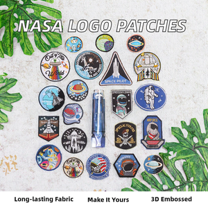 Parches Bordados de Astronautas de la <span class=keywords><strong>NASA</strong></span>, Celestiales, Venta Caliente de Fábrica, Insignias Termoadhesivas con Logotipo Personalizado para Chaquetas, Gorras, Zapatos, Tela 3D - Product Image 2