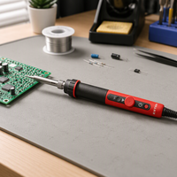 8894511 EXTOL ESD protection 70W Soldering Iron dengan Kontrol Temperatur dan Elemen Pemanas Keramik