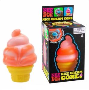 Portable Ice Cream Decompression Toy Silicone Squeeze Stress Relief Toy <b>Desk</b> Anti-Anxiety Toy for Adults Office - Product Image 3