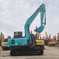 Excavatrice Hitachi 200 d'occasion importée de haute qualité, moteur Isuzu, pompe hydraulique, boîte de vitesses, machines de construction en stock