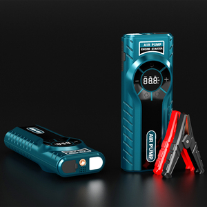 Démarreur puissant 12V, 12000 mAh, 4 en 1, lumière led, <span class=keywords><strong>gonfleur</strong></span> de pneu, centrale électrique - Product Image 3