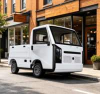 Nouveau modèle 2026 : Mini pick-up électrique à cabine fermée 2000W, camion de fret électrique à quatre roues homologué CEE COC avec benne de 1,8 m