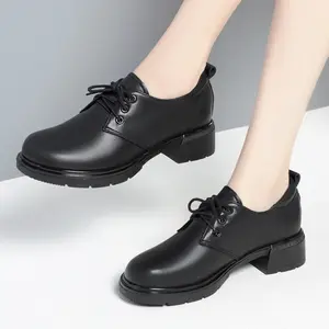 ARUBBIT Luxury Casual Fashion Office Formal Ladies Wide Fit Elegant Woman Genuine Leather Shoes For Women