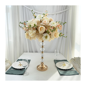 QYY-Q246 Meilleure Vente Grandes Compositions Florales <span class=keywords><strong>de</strong></span> Mariage Boule <span class=keywords><strong>de</strong></span> Fleurs Artificielles en Soie Grande <span class=keywords><strong>Rose</strong></span> - Product Image 3