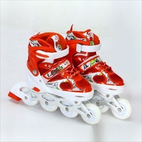 Patins à roulettes pour enfants avec roulettes clignotantes roses, patins à roulettes clignotants