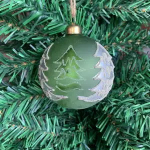 Diverses boules de verre de sapin de Noël soufflé à la main haut de gamme et décorations en verre de Noël