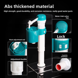 Kit de Válvula de Descarga de Alta Presión con Ahorro de Agua, Certificación WRAS, Plástico ABS, con Control Manual para Cisternas de Inodoro - Product Image 3