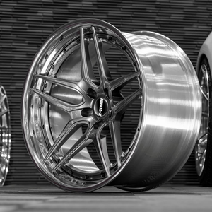 Jantes en alliage forgé chromées concaves profondes argentées 2 pièces 17 18 19 20 21 22 pouces 5x112 5x127 5x120 5x114.3 pour BMW AUDI - Product Image 2