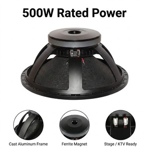 Haut-parleur de basses professionnel de 18 pouces 800W RMS avec bobine vocale de 100mm, puissant pour sonorisation de scène et clubs DJ - Product Image 2