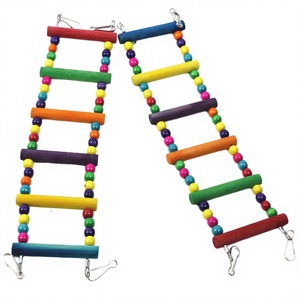 Drop Shipping Eco-Friendly Wooden <strong>Bird</strong> Ladder Stairs Swing Exercise Toy for Parrots Hamsters &amp; Parakeets-<strong>Funny</strong> Pet Toy - Product Image 3