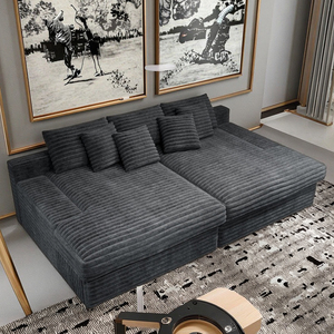 Ensemble de canapé modulaire convertible, canapé moderne écologique rembourré en mousse à mémoire de forme pour salon et chambre à coucher - Product Image 5