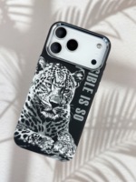 Coque de téléphone Lion Peinture à l'huile pour iPhone 18 Pro Max, Coque Lumineuse Haut de Gamme pour Samsung S27 Ultra avec Chargement Magnétique Sans Fil Ultra-Résistant