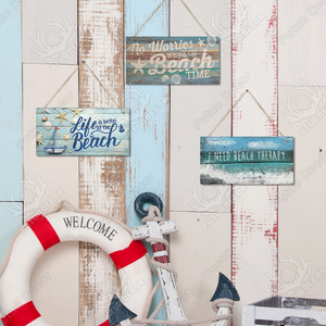 Putuo Decor - Nuova Insegna in Legno da Parete a Tema Spiaggia, Decorazione Artigianale per Casa e <span class=keywords><strong>Mare</strong></span> - Product Image 6