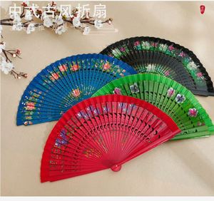 Abanico Español Pintado a Mano, de Bambú, Personalizable, Artesanía en Madera, Decoración Festiva para el Hogar, Navidad, Año Nuevo, Halloween, Año Nuevo Chino - Product Image 6